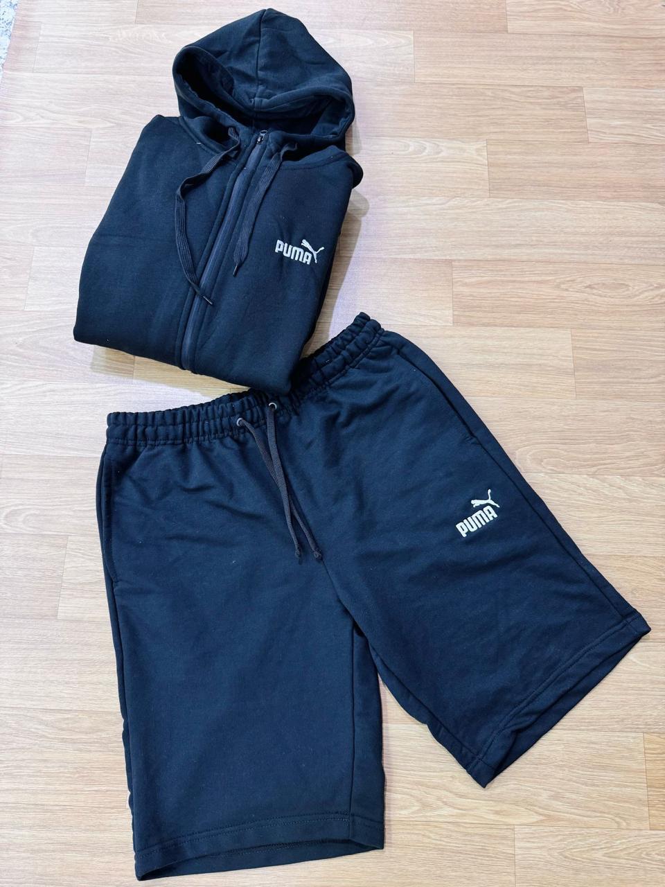 Conjunto Blusa e Shorts Puma - Preto